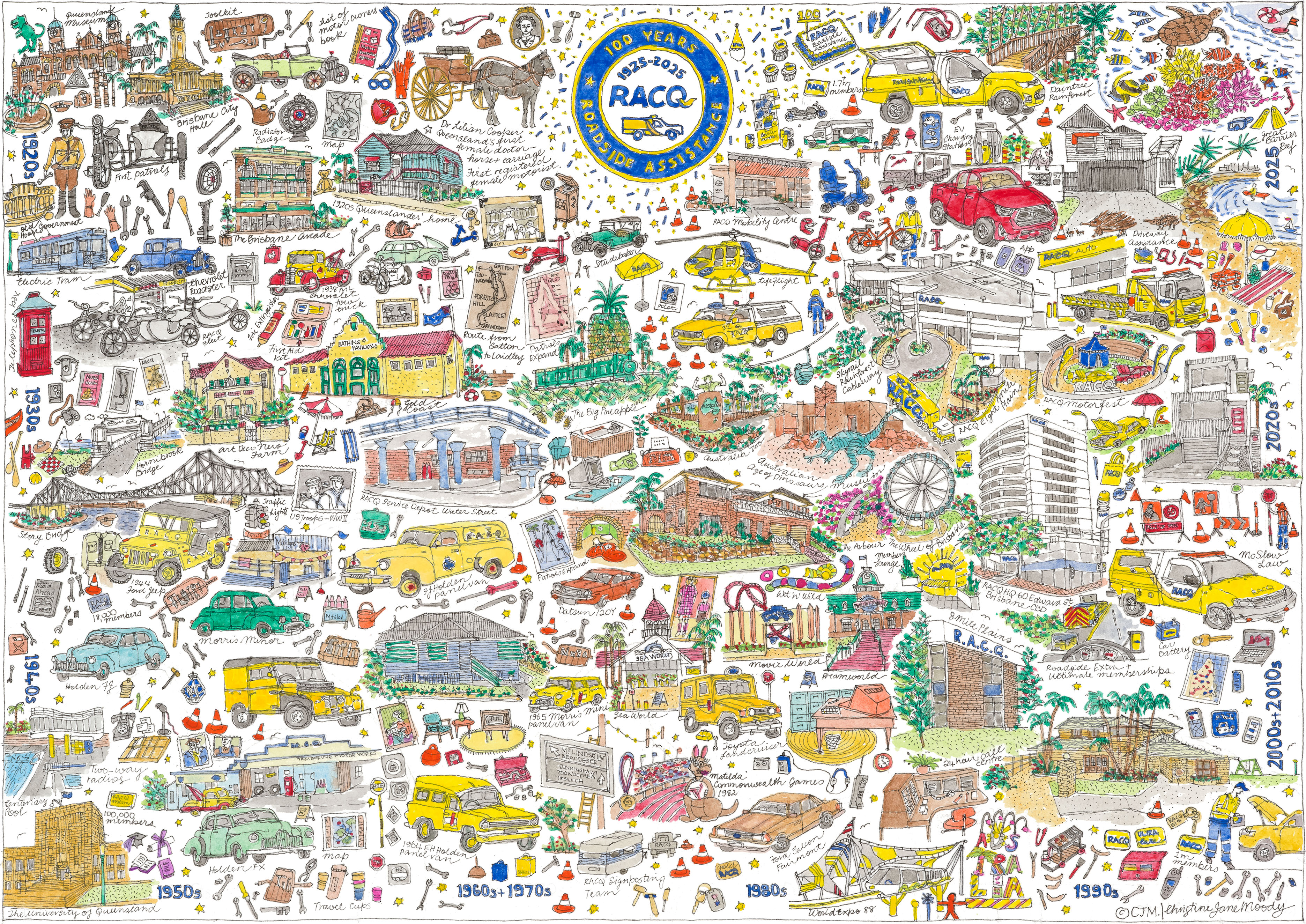 RACQ 100 map
