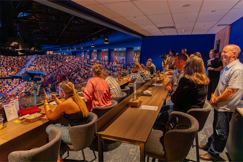 Members in VIP suite at Brisbane Entertainment Centre