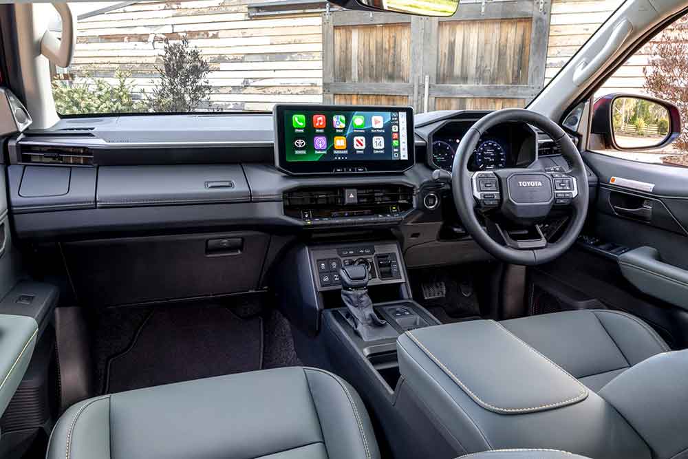 Toyota HiLux Rogue dash view.