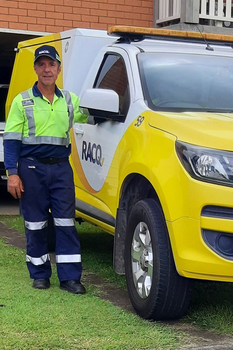 RACQ patrol officer Gino Larocca.