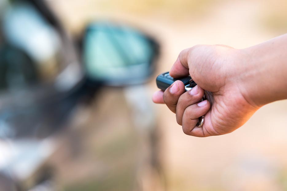 Keys, unlock car, lock car