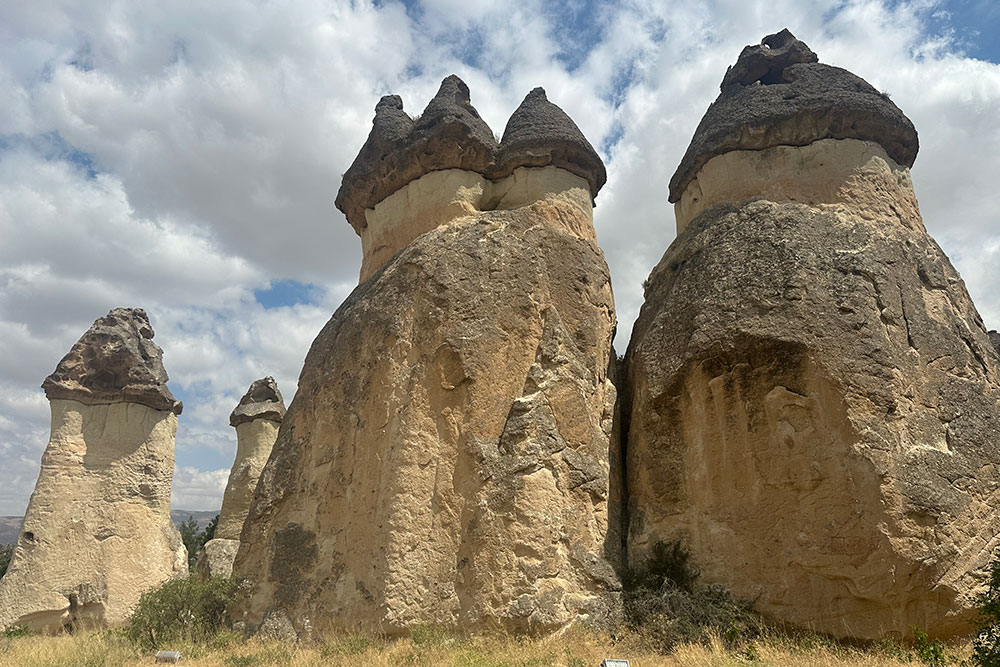Fairy Chimneys rock formations in Kaymakli, Turkey.