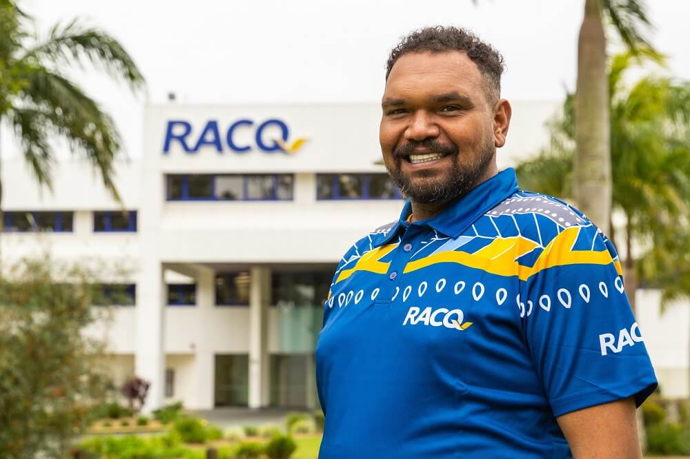 Bowman Johnson with RACQ building 