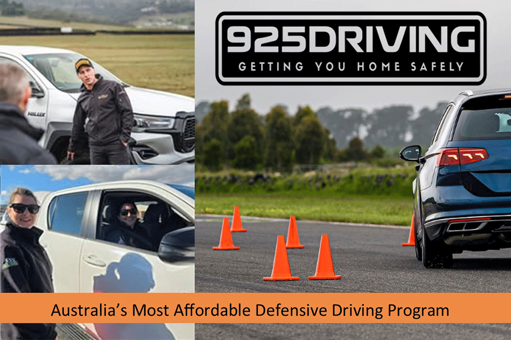 Image promoting 925driving road safety course.