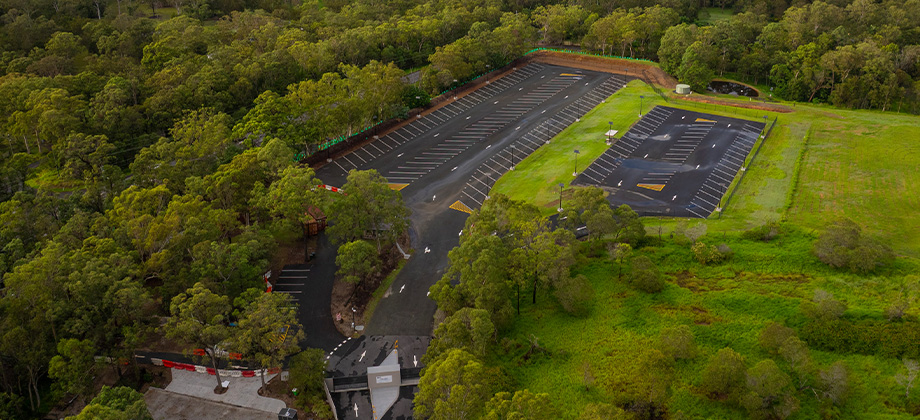 RACQ Mobility Centre Caravan Storage Facility birds eye view