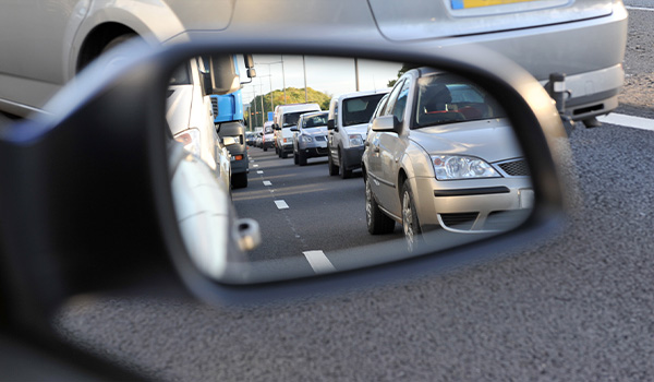 Cars-in-mirror