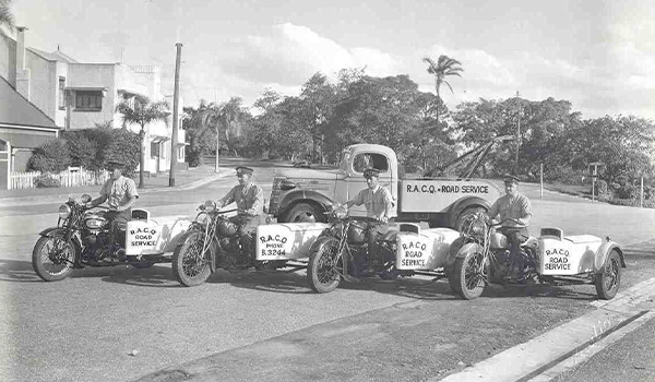 RACQ patrol officers and a tow truck